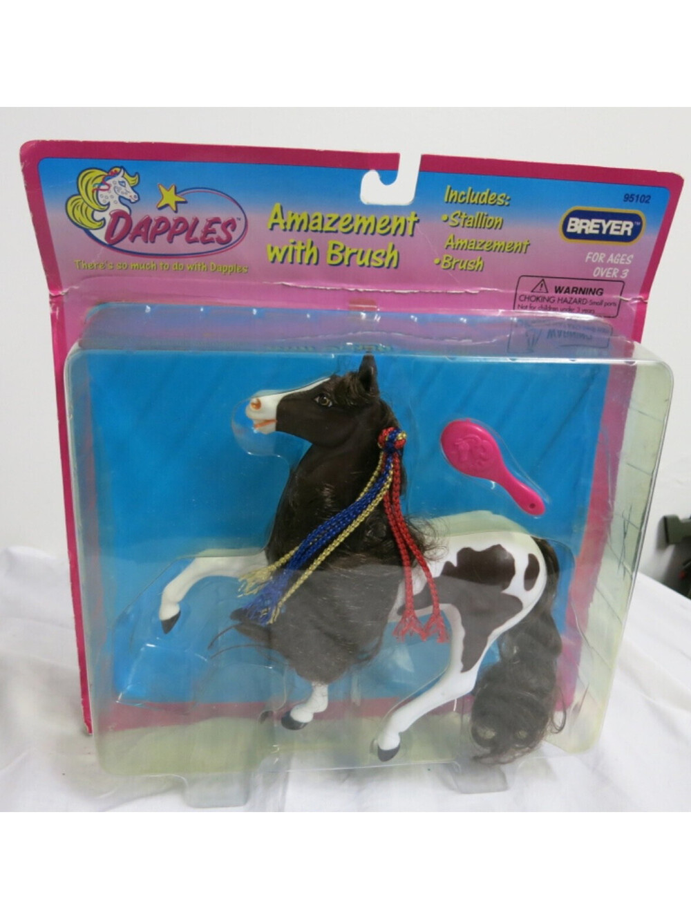 Breyer Dapples Amazement with Brush action figure 95102